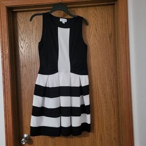 Black and white dress